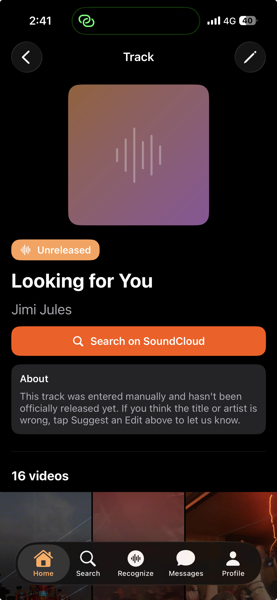 Unreleased Track