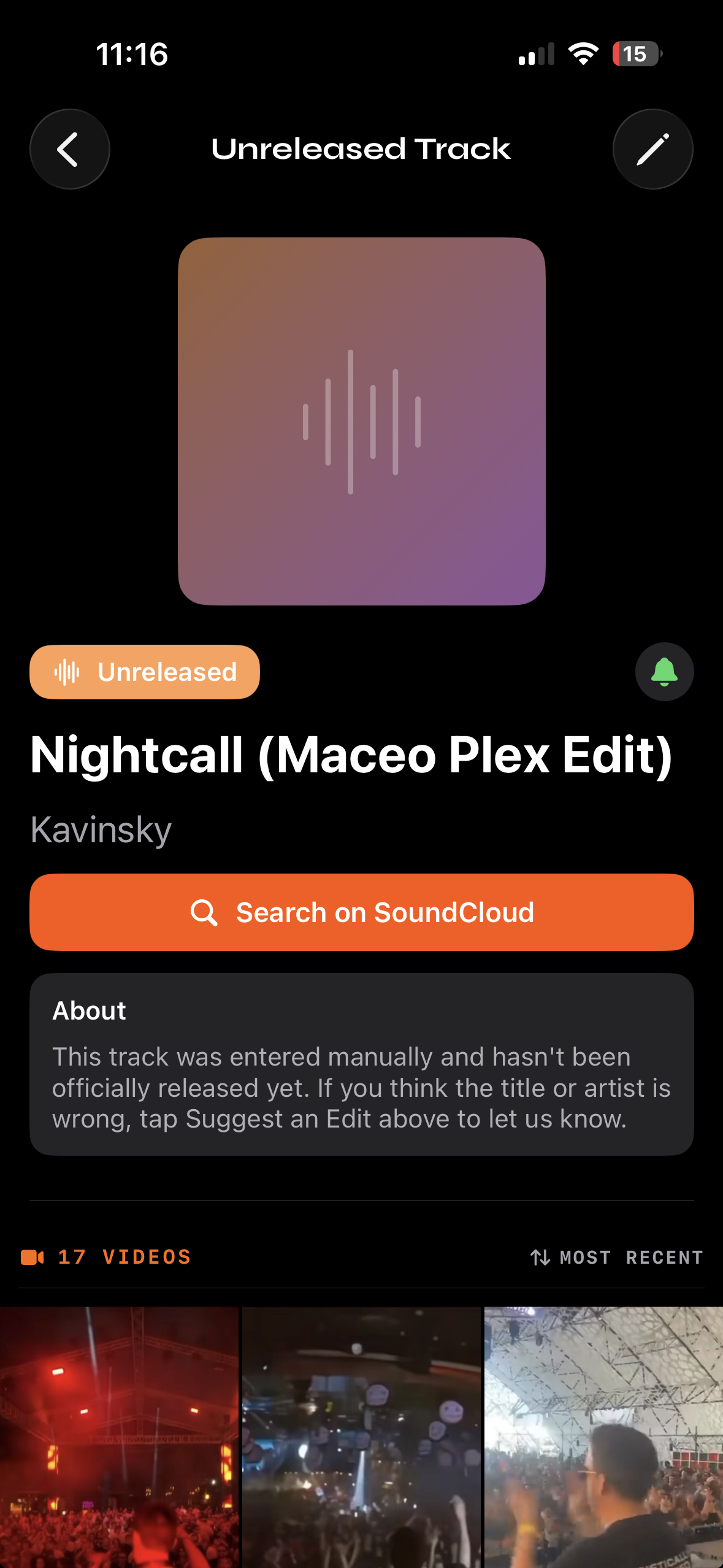 Unreleased Track